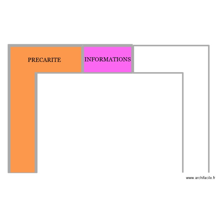 forum des solidarités. Plan de 2 pièces et 67 m2