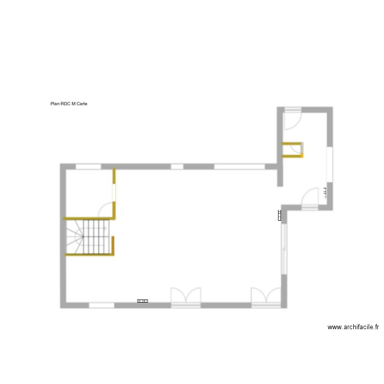 RDC Carle Bruges. Plan de 0 pièce et 0 m2