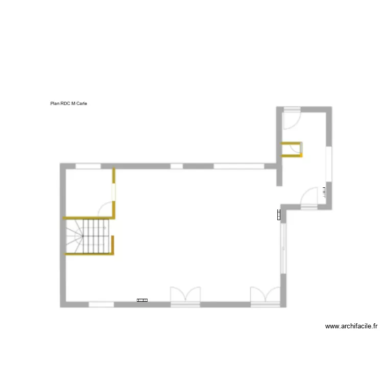 RDC Carle Bruges. Plan de RDC Carle Bruges. Plan de