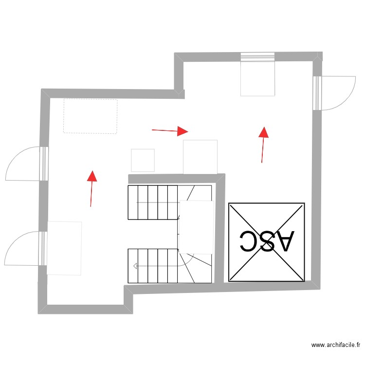 REZ Incendie Bosman. Plan de 0 pièce et 0 m2