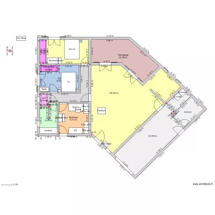 Maison nouvelle 1. Plan de 