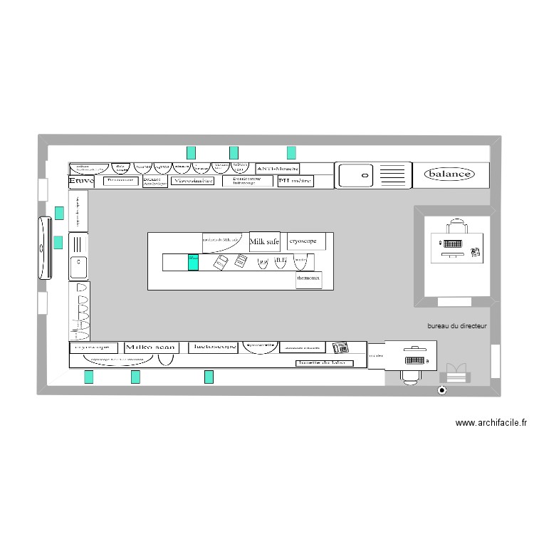 labo. Plan de 0 pièce et 0 m2