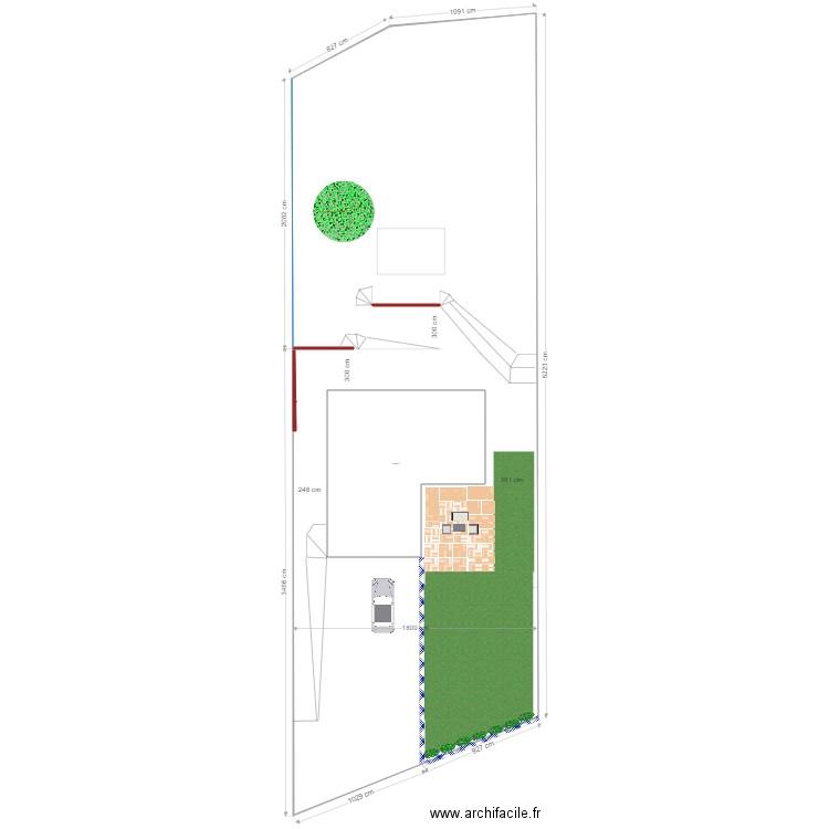 jardn. Plan de 0 pièce et 0 m2