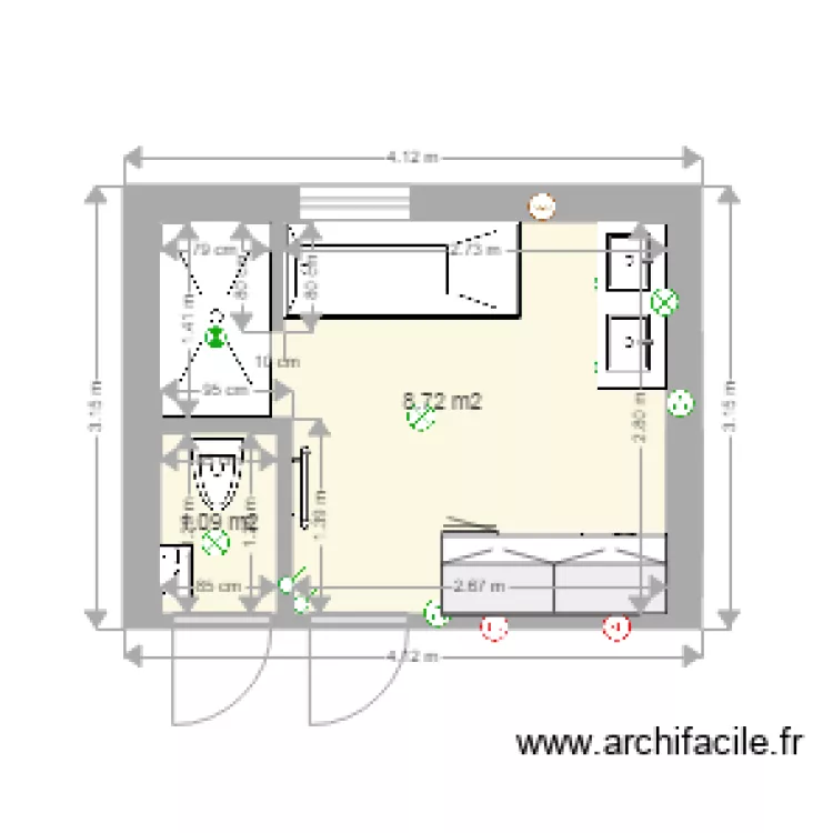 projet SDB avec buanderie version 4. Plan de 