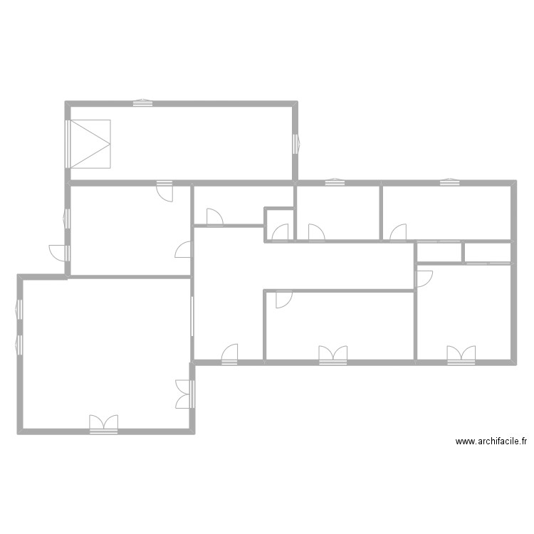 VAGALOGGIA. Plan de 11 pièces et 263 m2