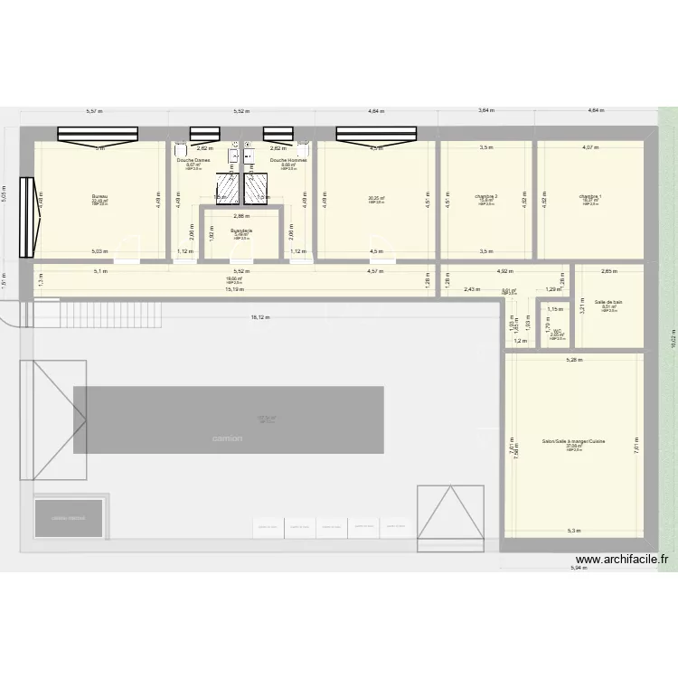 La R&ocirc;tisserie des Saveurs 7. Plan de 23  et 543 m²