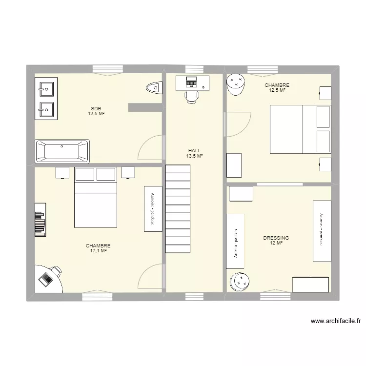 ETAGE FALISOLLE. Plan de 