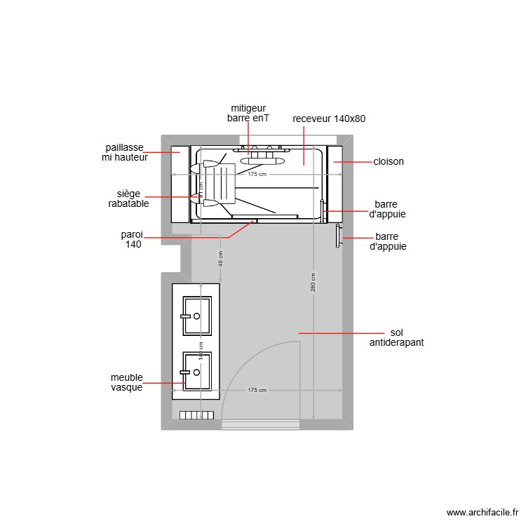 GUENIER. Plan de 0 pièce et 0 m2