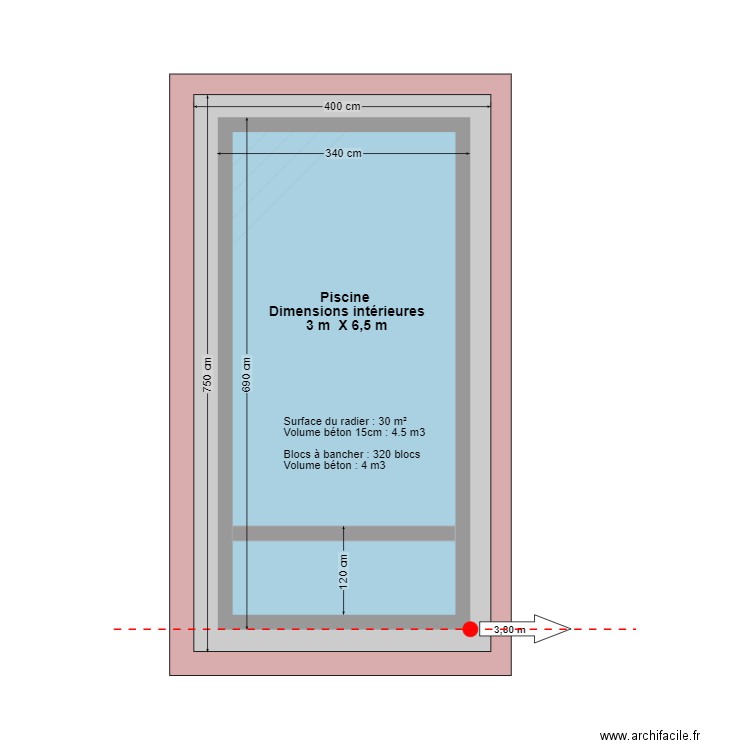 Piscine construction. Plan de 0 pièce et 0 m2