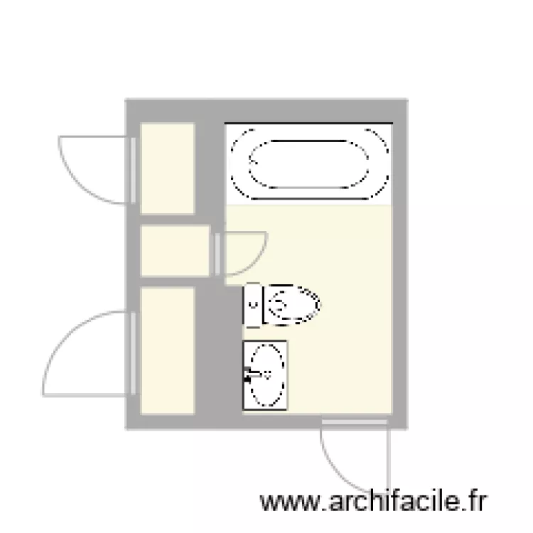 salle de bain 167 no4 SNP. Plan de 