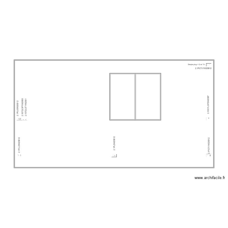 wall 20 cable naming. Plan de 1 pièce et 105 m2