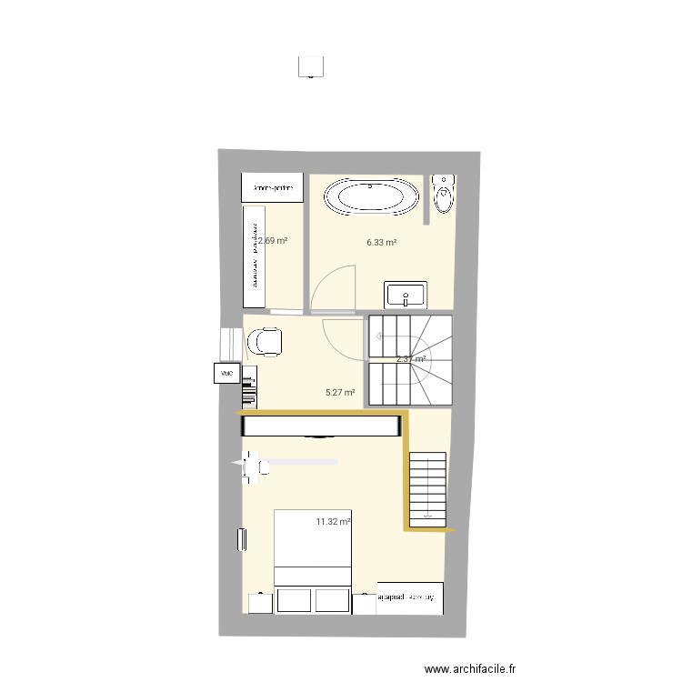 Maison 2e niveau 23000. Plan de 0 pièce et 0 m2