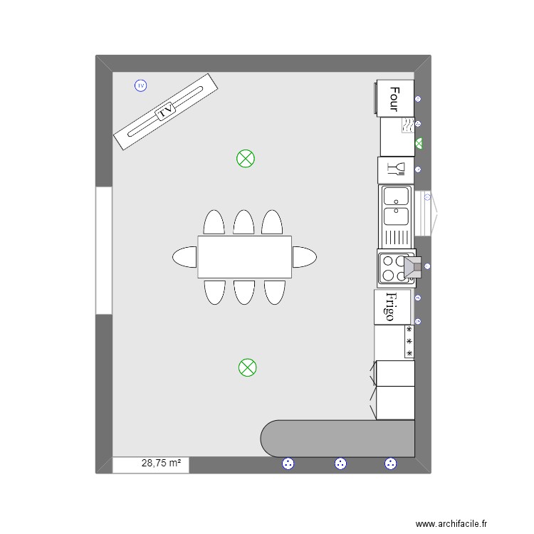 cuisine. Plan de 0 pièce et 0 m2