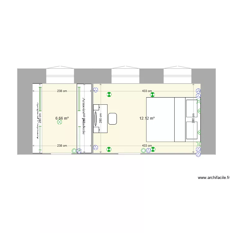 Chambre ns dreessing. Plan de Chambre ns dreessing. Plan de