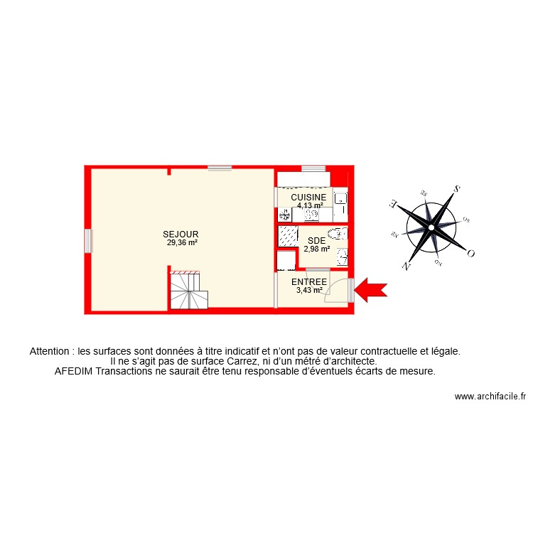 BI 7264 RDC . Plan de 0 pièce et 0 m2