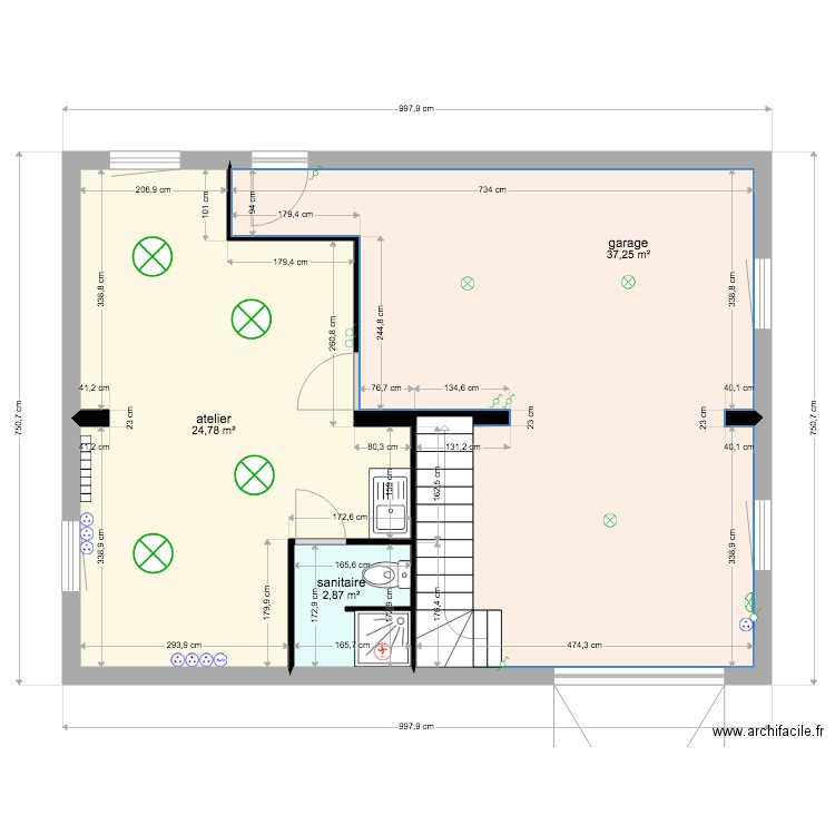 atelier. Plan de 0 pièce et 0 m2