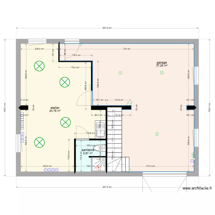 atelier. Plan de atelier. Plan de