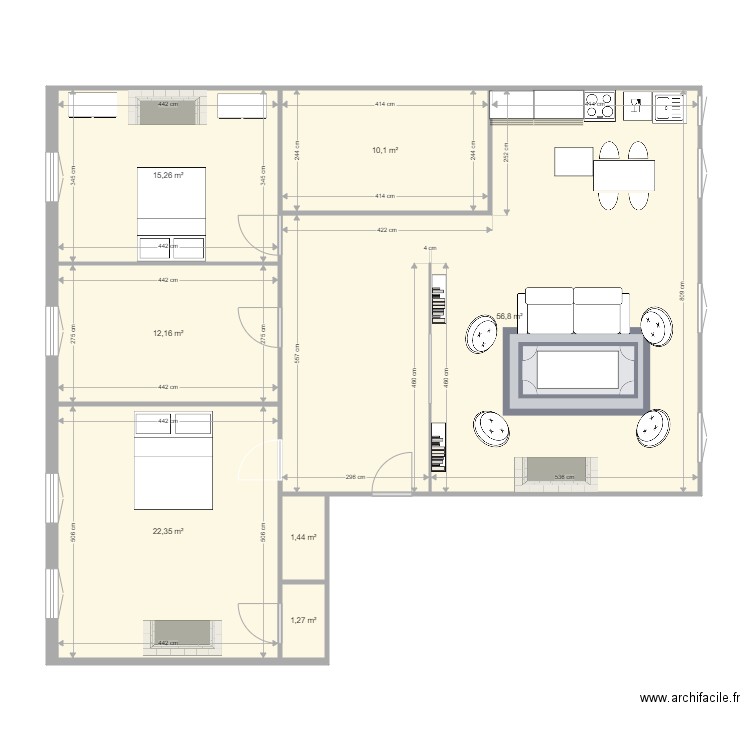 Appartement Haussmannien 2. Plan de 0 pièce et 0 m2