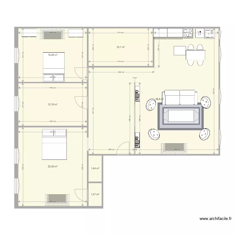 Appartement Haussmannien 2. Plan de 