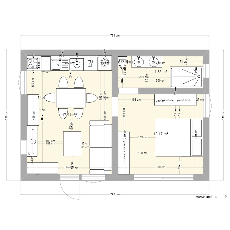 F2 Moriani. Plan de 0 pièce et 0 m2