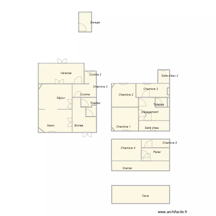 Croquis JAKUBIEK. Plan de 
