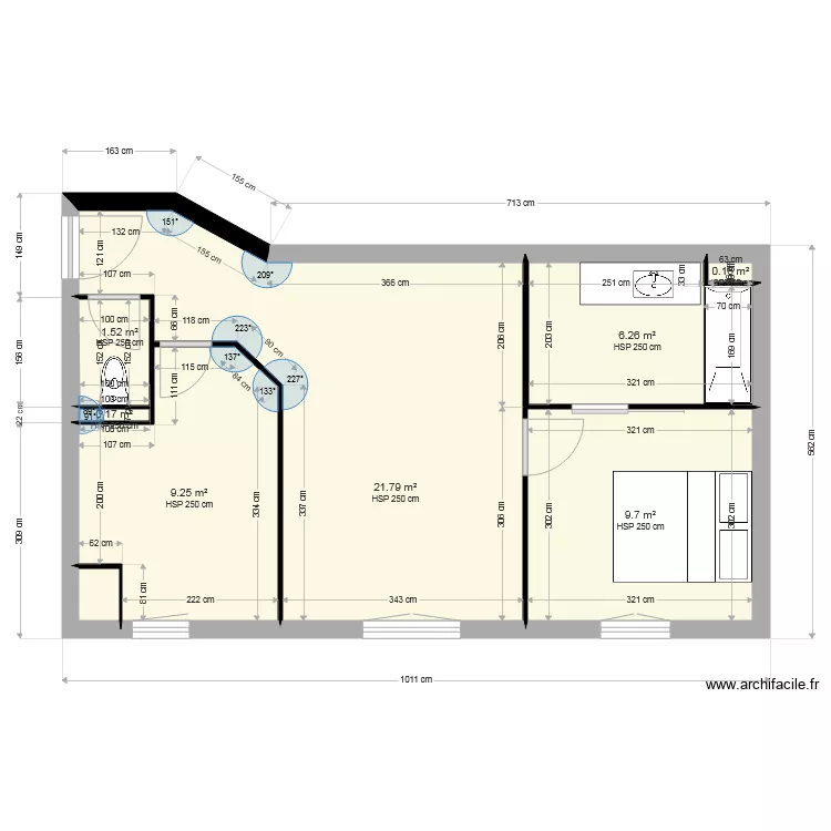APPARTEMENT VANESSA 2. Plan de 