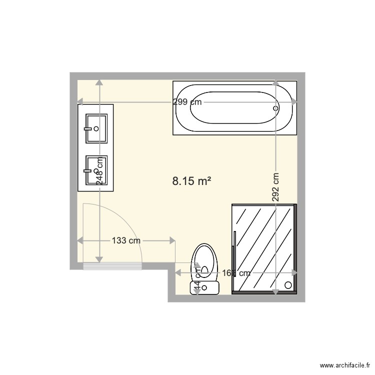 Baulers SDB 1er. Plan de 0 pièce et 0 m2