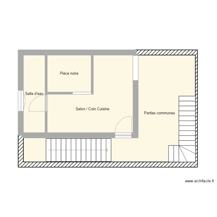 23 00011. Plan de 4 pièces et 40 m2