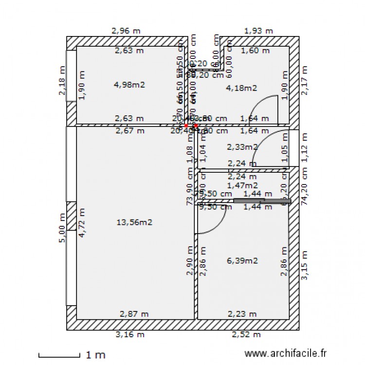 New Studio msesure. Plan de 0 pièce et 0 m2