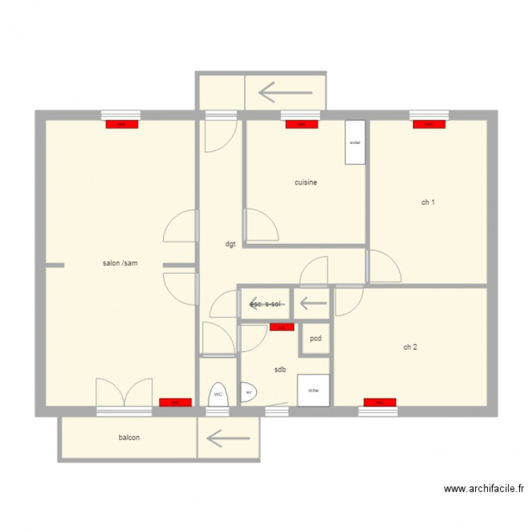 BARDET  GANNAY  LOIRE. Plan de 0 pièce et 0 m2