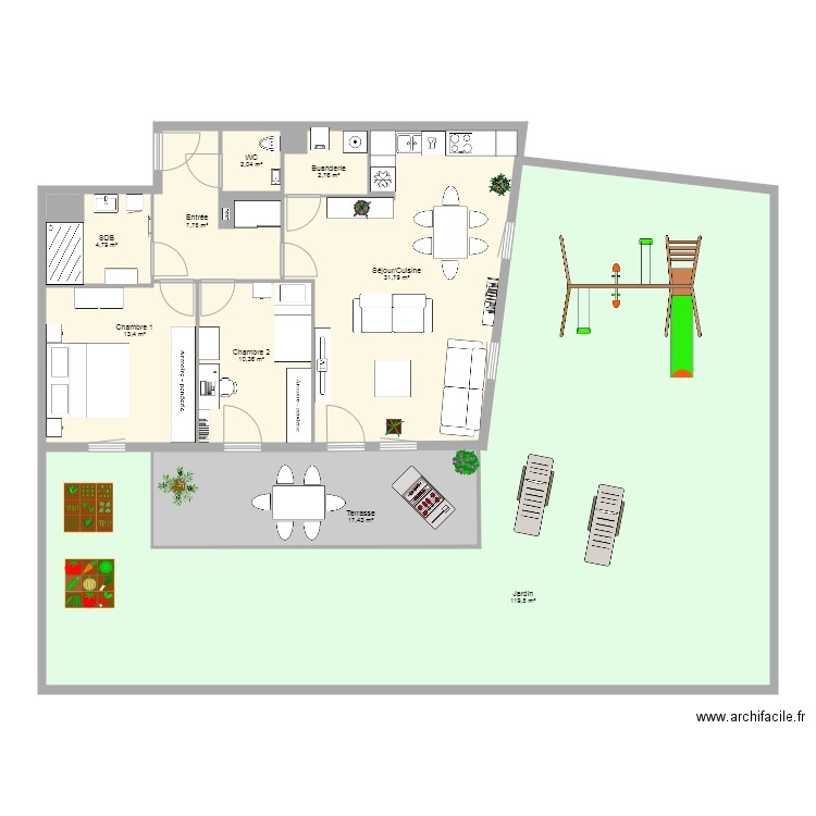 Lot 03 F3 RDJ ISIS. Plan de 0 pièce et 0 m2