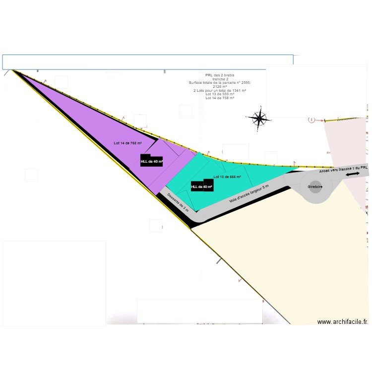 PRL 2eme tranche. Plan de 0 pièce et 0 m2