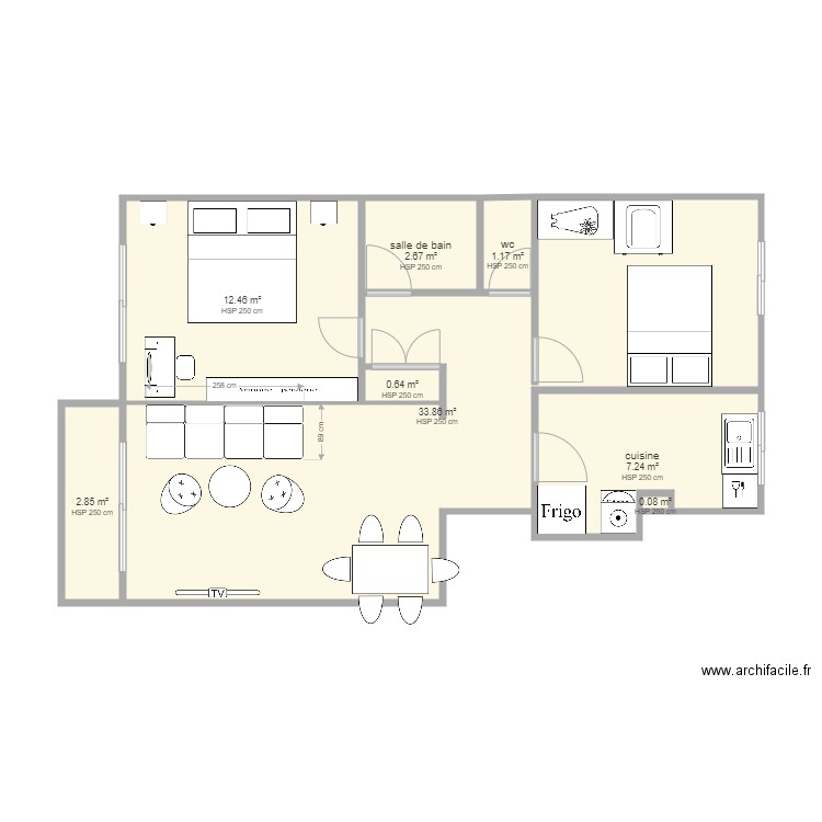 Arcueil. Plan de 0 pièce et 0 m2