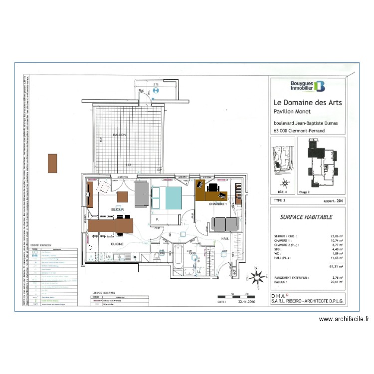 Appart Jean Baptiste Dumas n2. Plan de 0 pièce et 0 m2