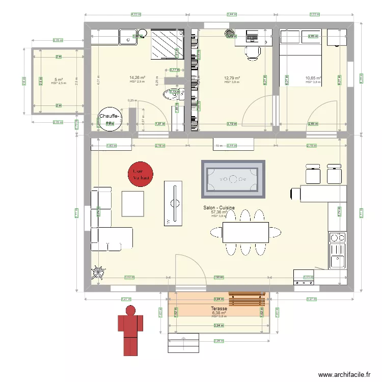 Cabane For&ecirc;t. Plan de 