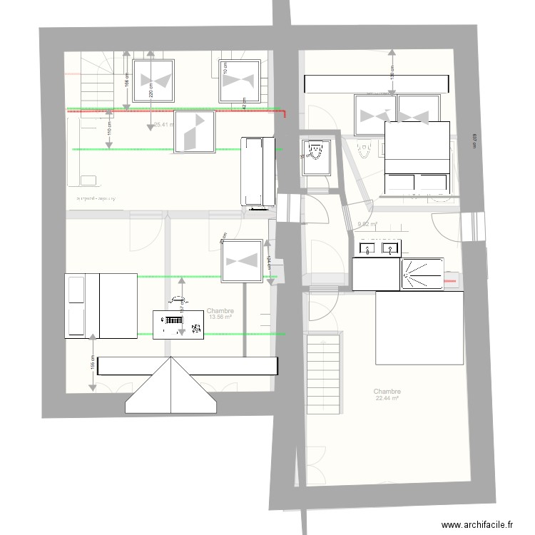 Projet Marie 2 etages. Plan de 0 pièce et 0 m2