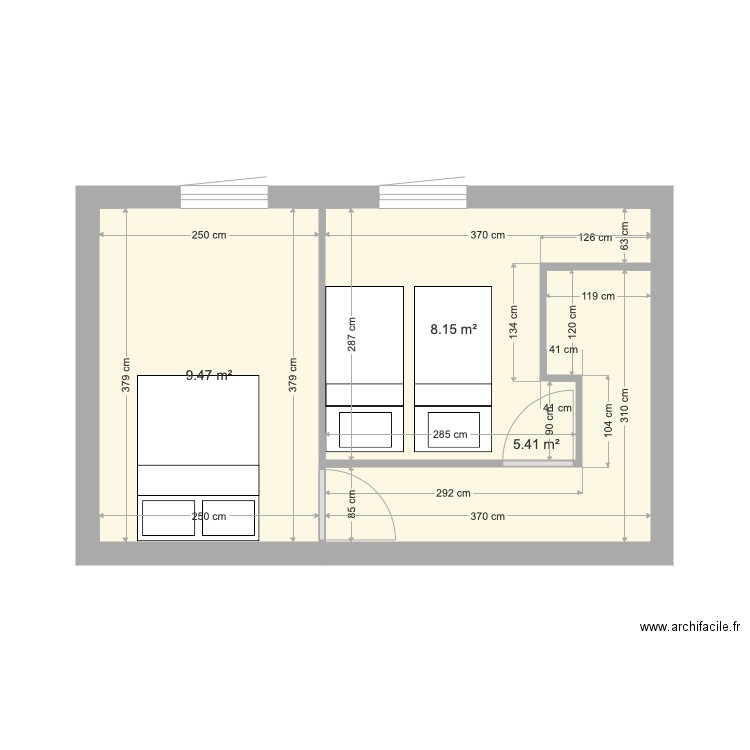 Garage Cabellou Haut V6. Plan de 0 pièce et 0 m2