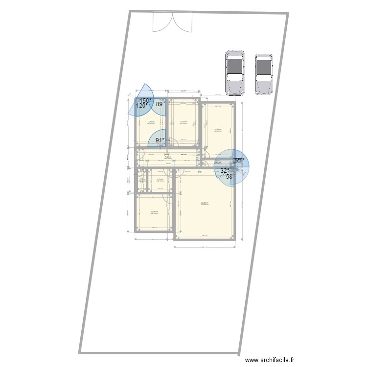 extension arriere maison . Plan de 0 pièce et 0 m2