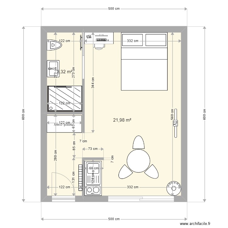 cabanon groix non coté. Plan de 0 pièce et 0 m2