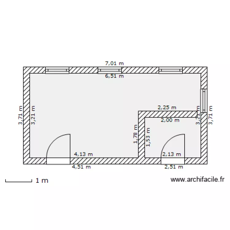 cabanon mesures. Plan de cabanon mesures. Plan de