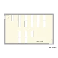Salles enseignement classique R+2 C209 &agrave; 215 mobilier ECN
