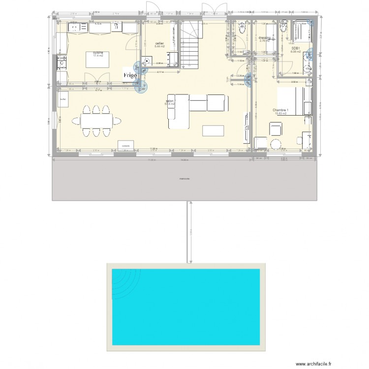 120m RDC. Plan de 0 pièce et 0 m2