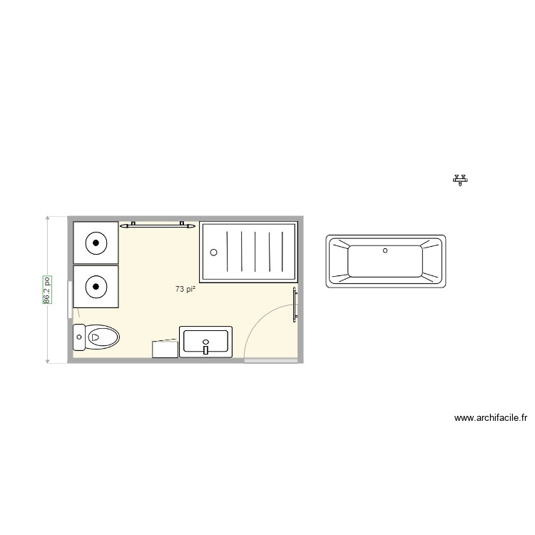 Salle de bain  6. Plan de 0 pièce et 0 m2