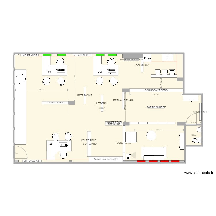 92 MESURES DEFINITIVES. Plan de 0 pièce et 0 m2