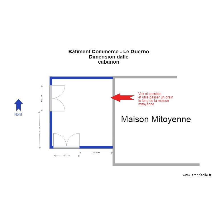 dalle cabanon surbot. Plan de 0 pièce et 0 m2