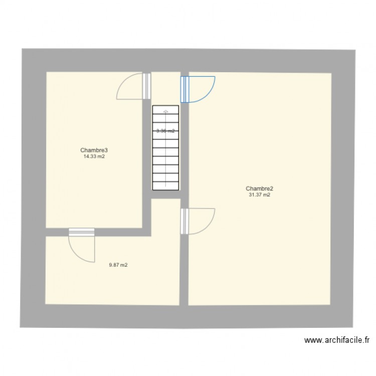 Jussy etage . Plan de 0 pièce et 0 m2