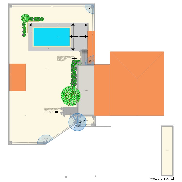 MAISON LE CAILAE. Plan de 5 pièces et 743 m2