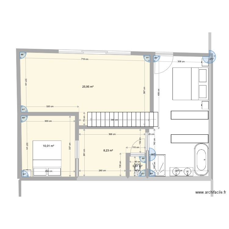 Grange étage. Plan de 0 pièce et 0 m2