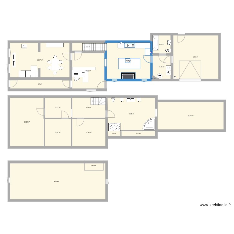 maison calonne. Plan de 0 pièce et 0 m2