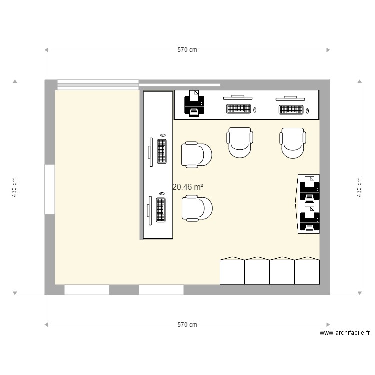 Secrétariat du 3 Jules Uhry. Plan de 0 pièce et 0 m2